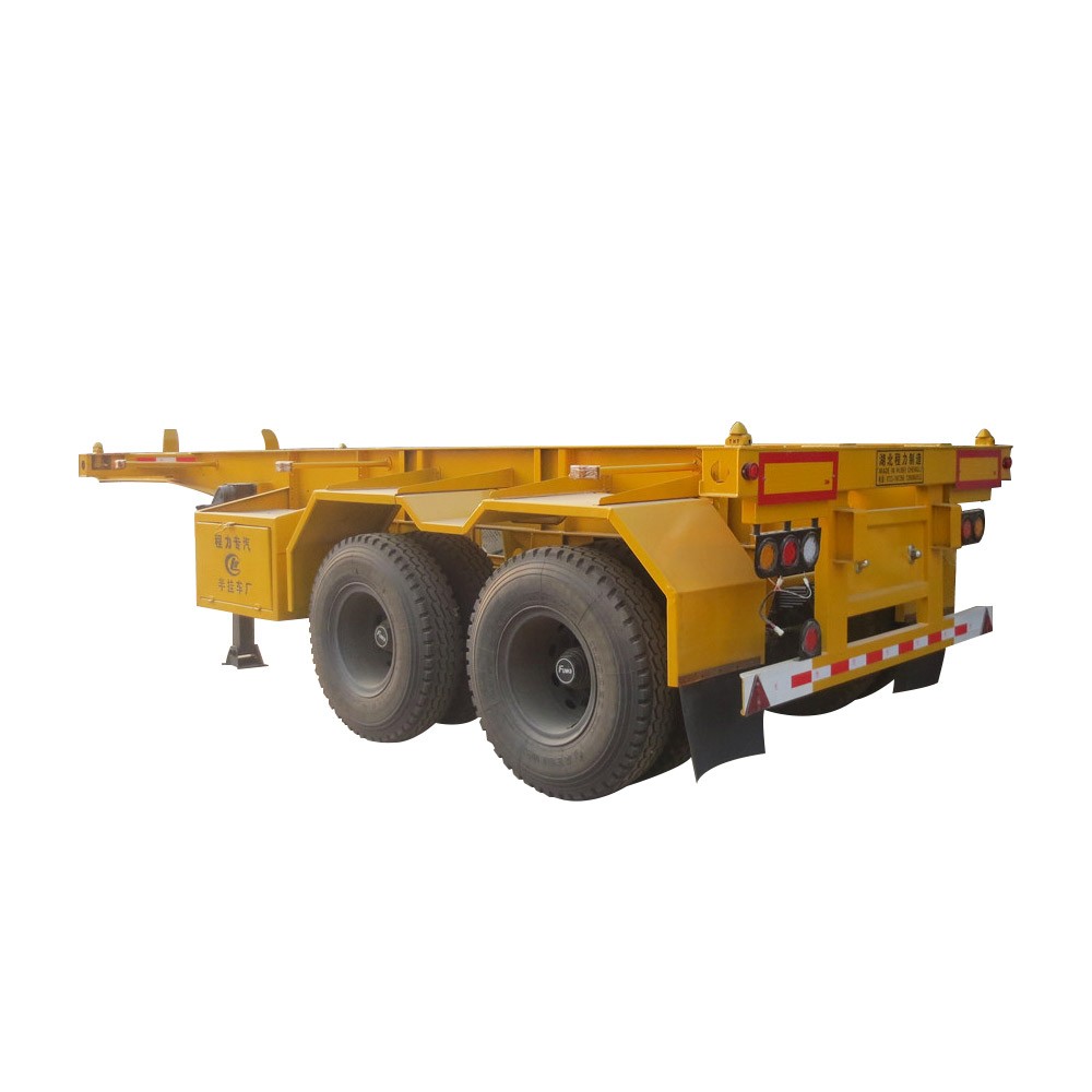 Semirimorchio portacontainer scheletro a 2 assi ISO 20 piedi